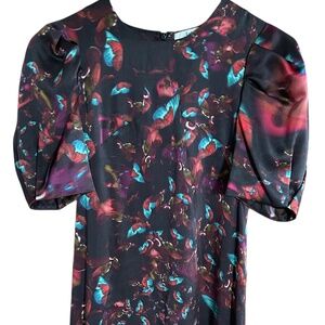 Erdem Women's Black Printed Silk  Dress